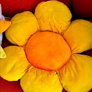 Yellow and Orange Flower Pillow. They are $25 each or 2 for $40